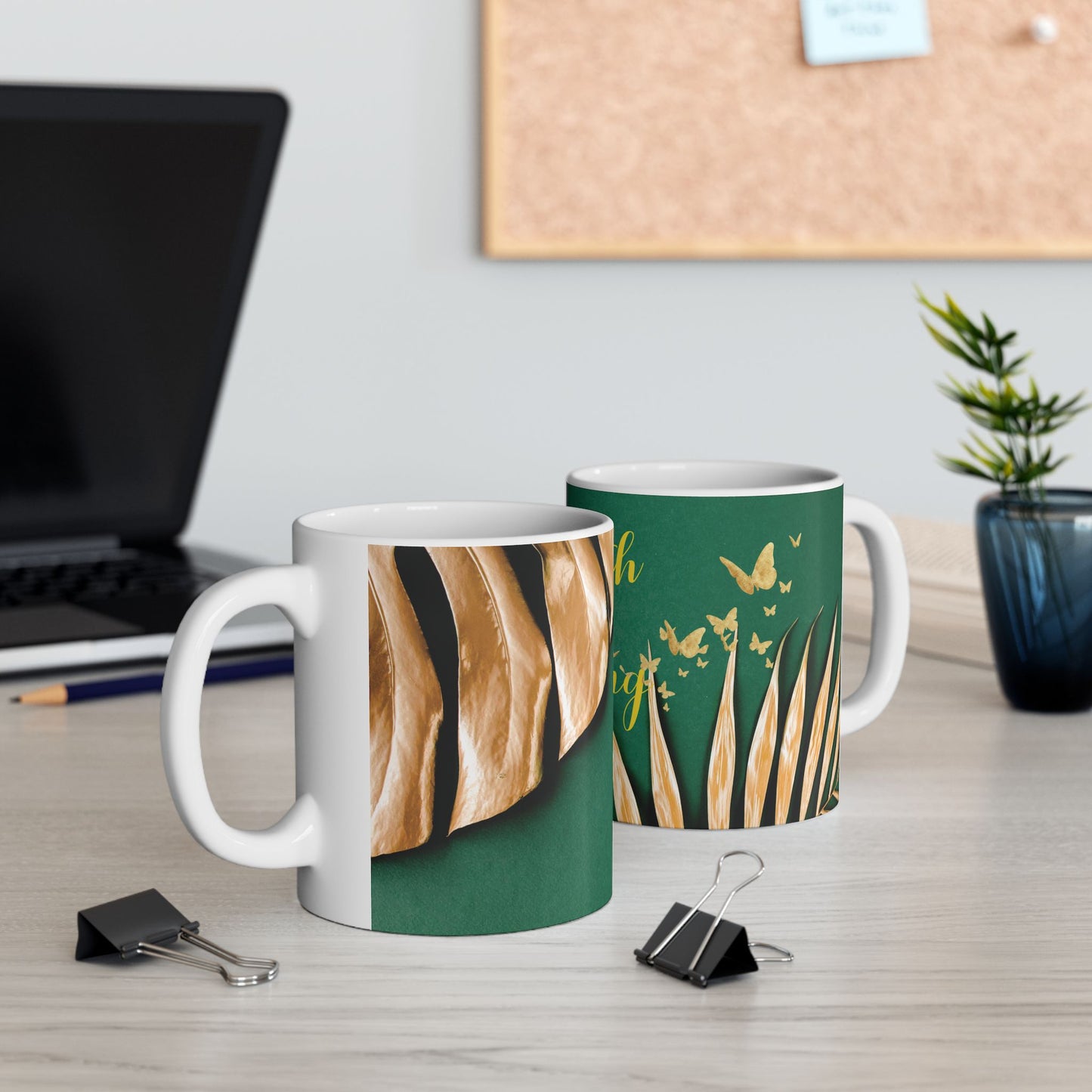 WEALTH IS ARRIVING NOW MUG, 11oz