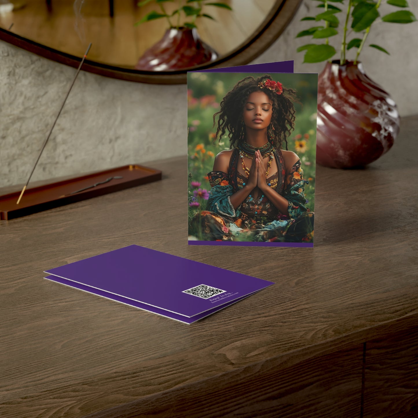 Mindful Greeting Cards for All Occasions, Spiritual Cards, Inspirational Notes, Flower Power Greetings, Blank Inside