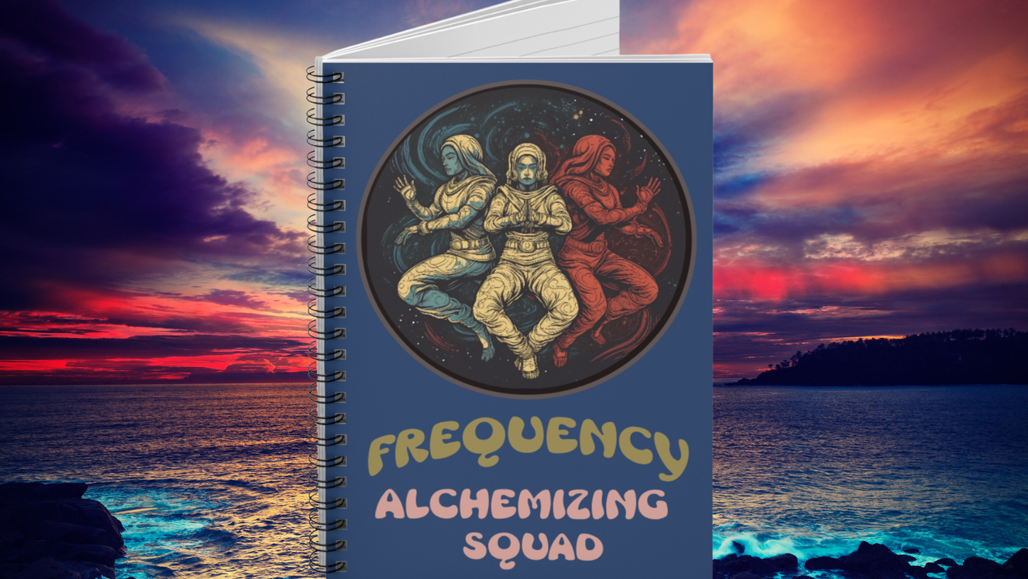 Frequency Alchemizing Squad Spiral Notebook - Creative Journal for Dreamers