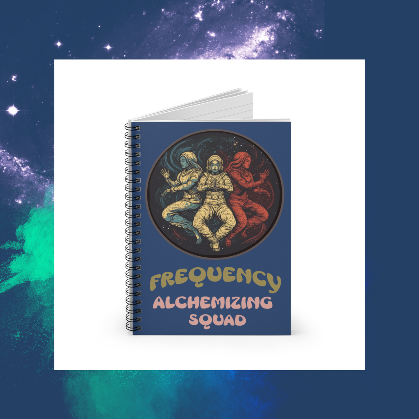 Frequency Alchemizing Squad Spiral Notebook - Creative Journal for Dreamers