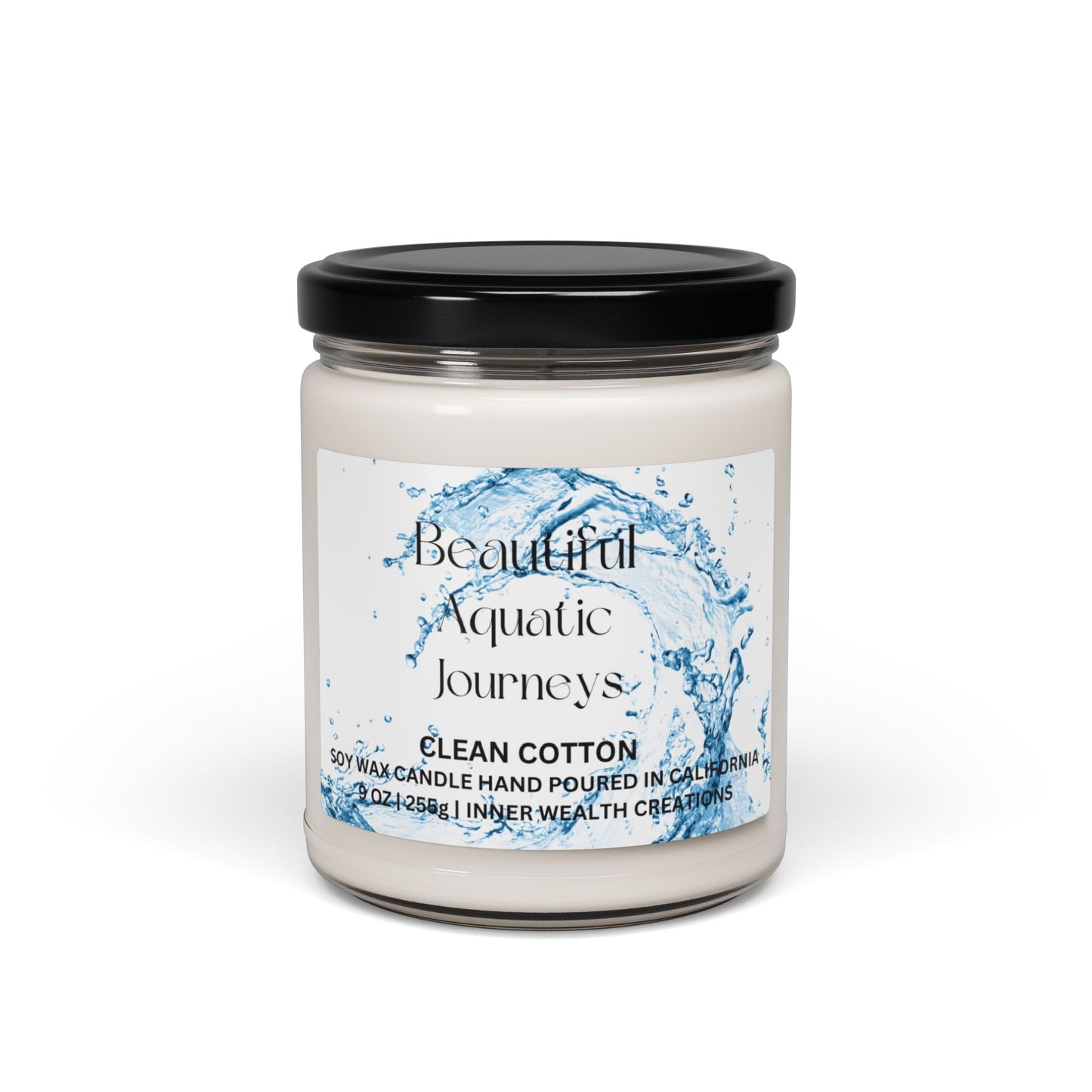 BEAUTIFUL AQUATIC JOURNEYS CANDLE, 9oz