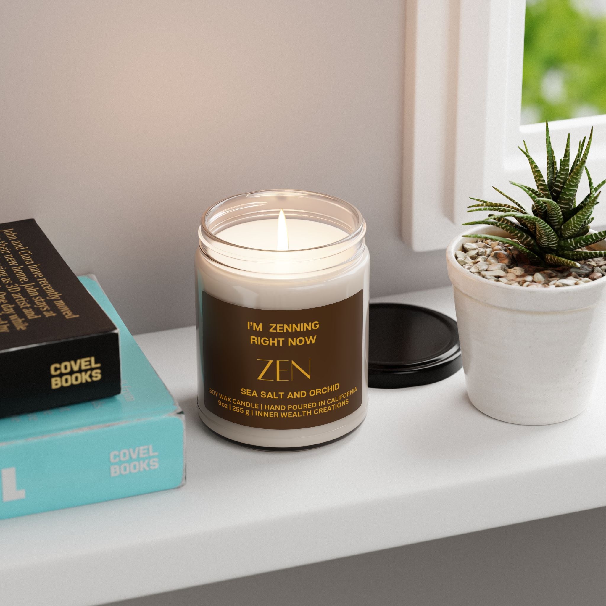 Zen Candle, 9oz – Inner Wealth Creations