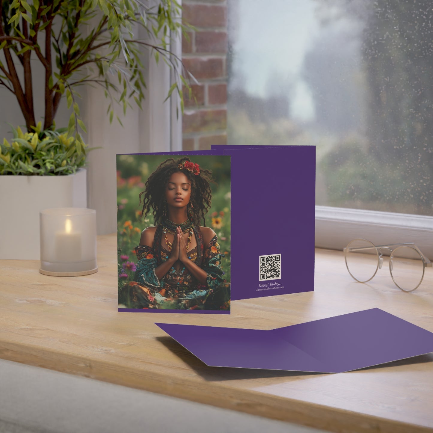 Mindful Greeting Cards for All Occasions, Spiritual Cards, Inspirational Notes, Flower Power Greetings, Blank Inside