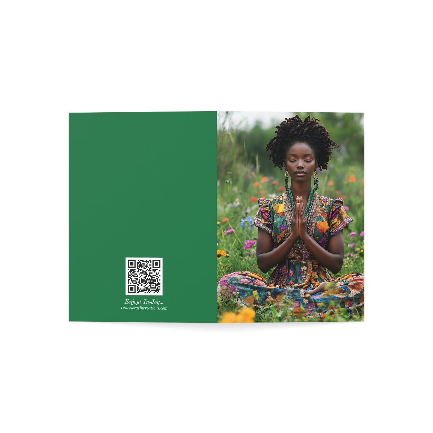 Meditation Greeting Cards for Mindfulness, Inspirational Notes, Thank You, Encouragement, Spiritual Gifts, Blank Inside, Set of 1, 10, 30, 50