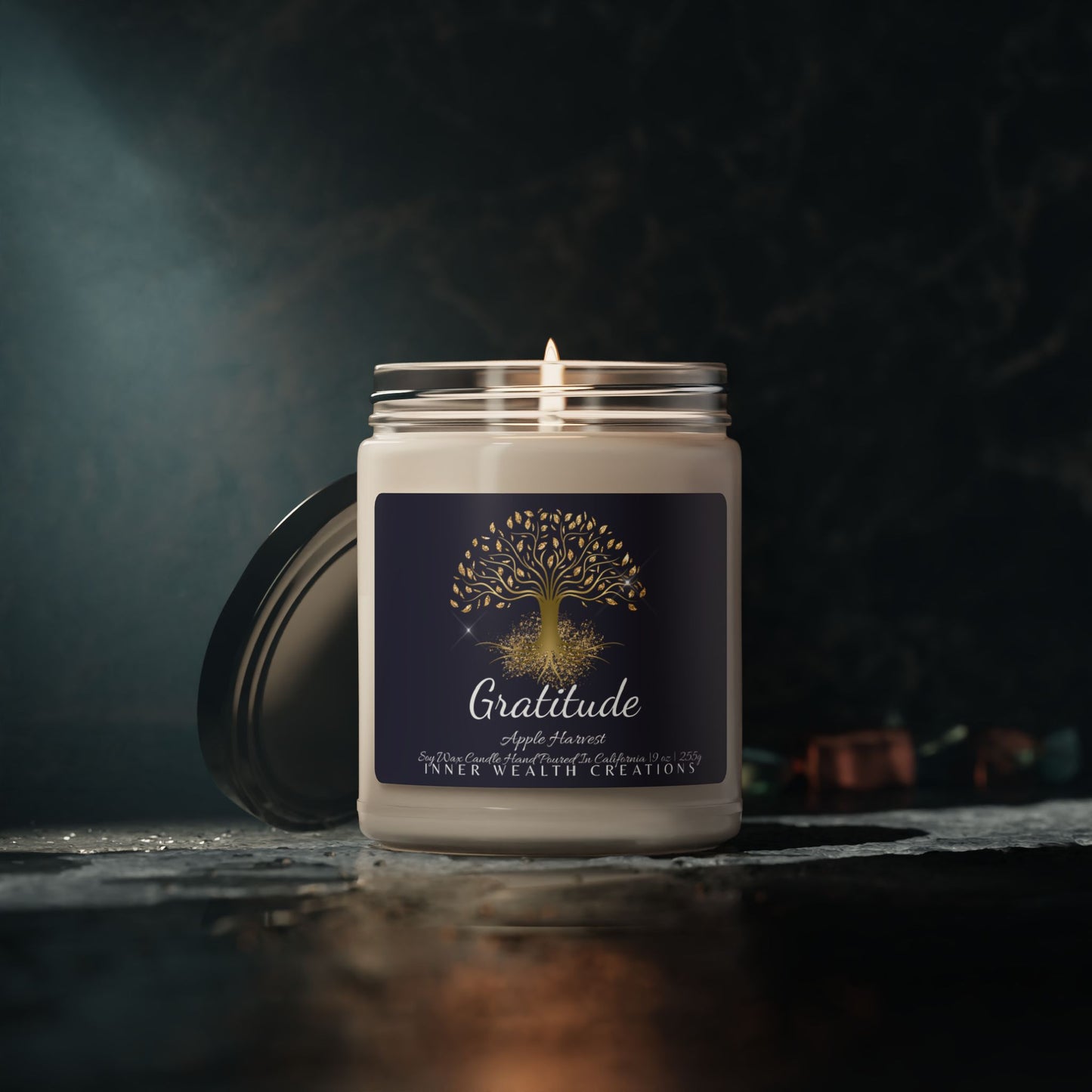 GRATITUDE * TREE OF LIFE CANDLE, 9oz